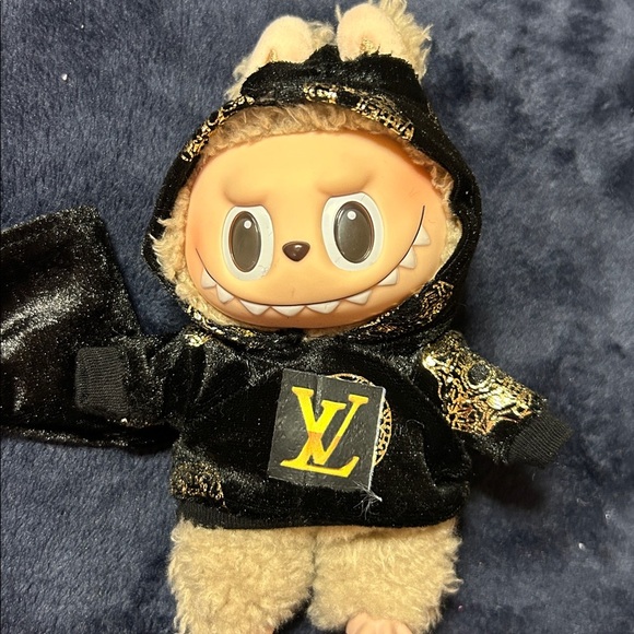 Charming Black and Gold Stuffed Animal! Outfit only!! No doll!! - Picture 5 of 6